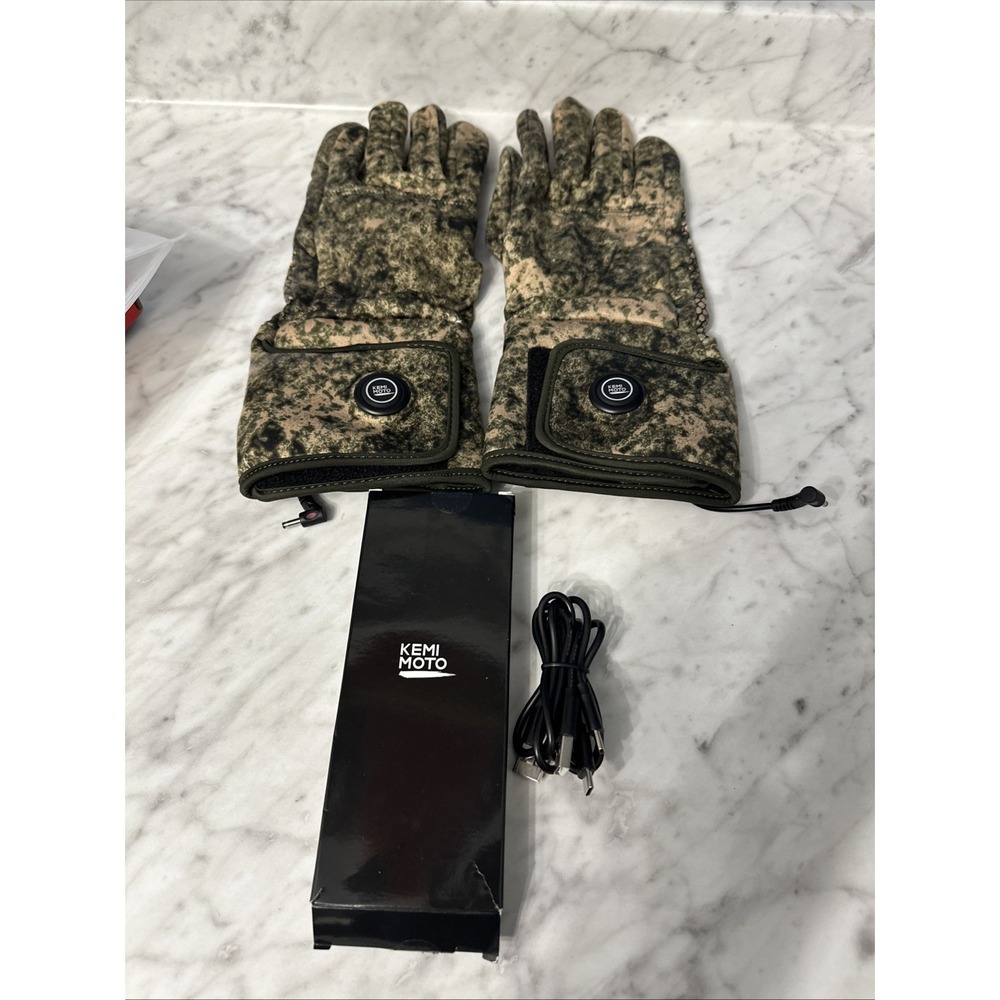 KEMIMOTO Men Heated Gloves Electric Rechargeable Touchscreen Mittens For Hunting